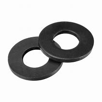 1/4 SAE FLAT WASHER BLK OX &amp; WAX (EA)